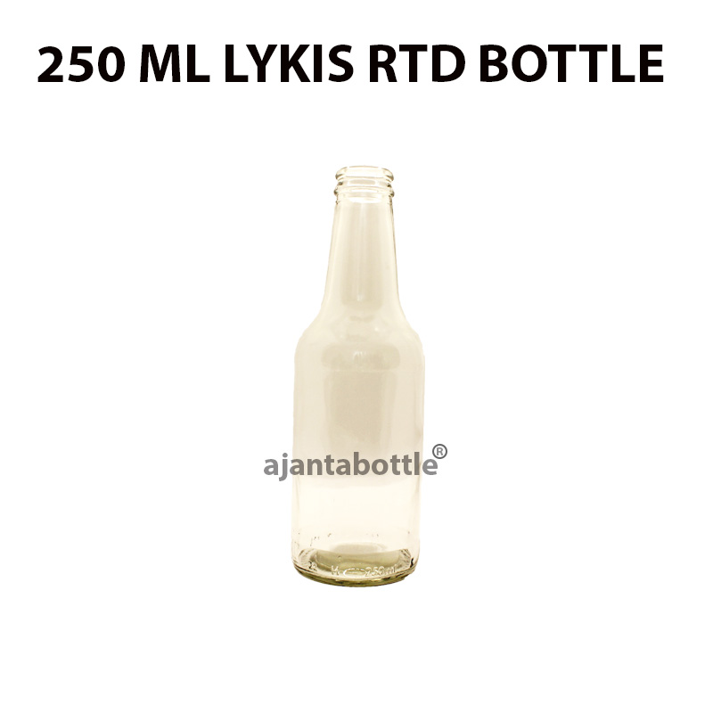 300 ml Juice Glass Bottle 43 mm Lug Neck - Ajanta Bottle Pvt Ltd 